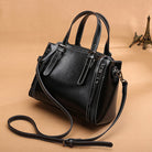 Women bag 2020 new wild leather handbag fashion small bucket bag shoulder messenger bag 				 							        							-Leather-Fashion atmosphere retro leather handbag