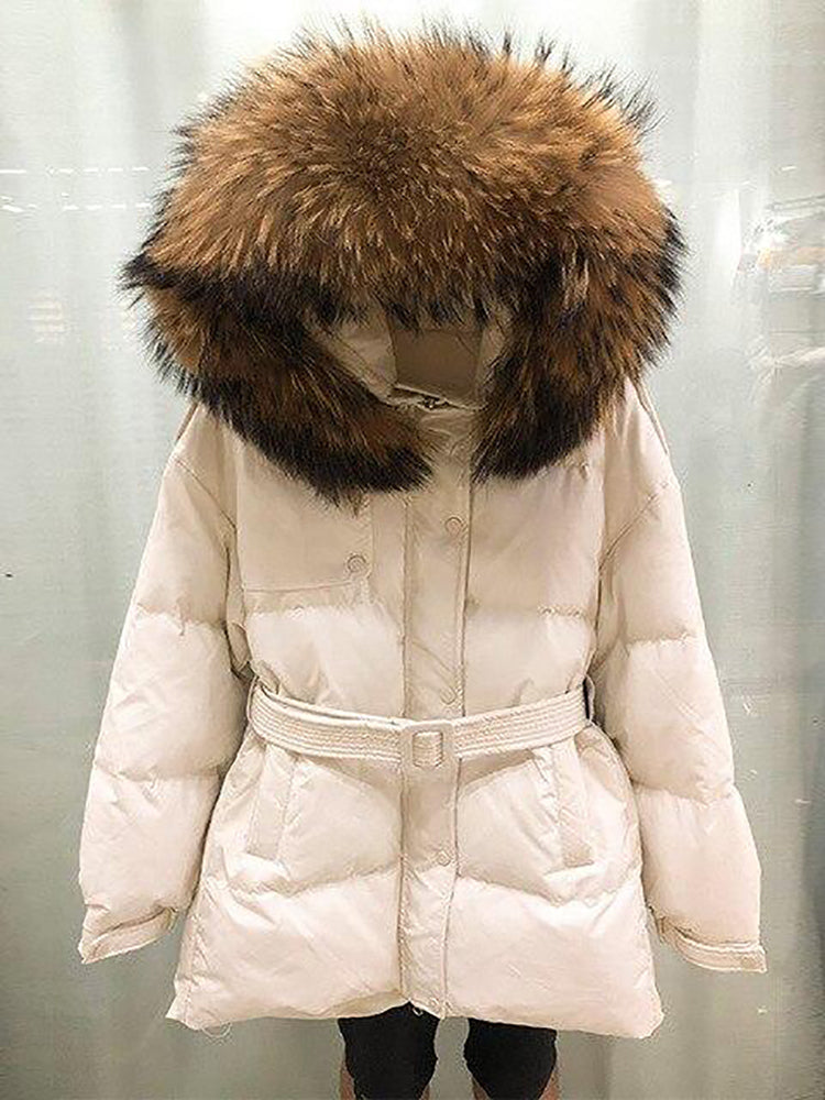 2020 High Quality Winter Women's Jacket 90% White Duck Down Coat