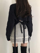 ashore-shop-short and loose sweater tops-Sweet-Lace-Up-Knit-Sweater-Women1