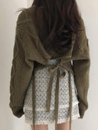 ashore-shop-short and loose sweater tops-Sweet-Lace-Up-Knit-Sweater-Women2