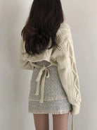 ashore-shop-short and loose sweater tops-Sweet-Lace-Up-Knit-Sweater-Women5