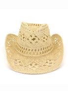 Summer Outdoor Men Women Western Cowboy Hats Hand-woven Straw Hat