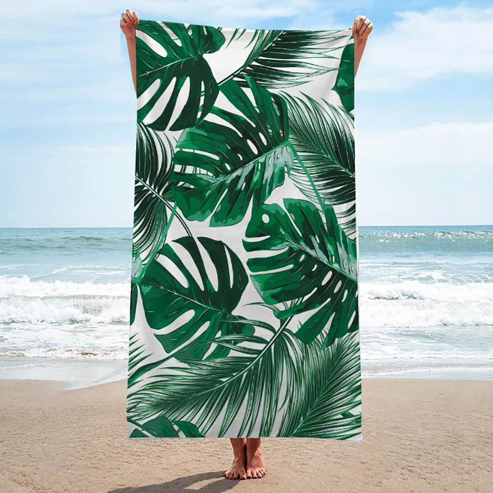Ashorshop beach blankets palm leave print beach blankets