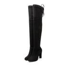 Sexy Fashion Over the Knee Boots High Heels Woman Shoes Black Gray