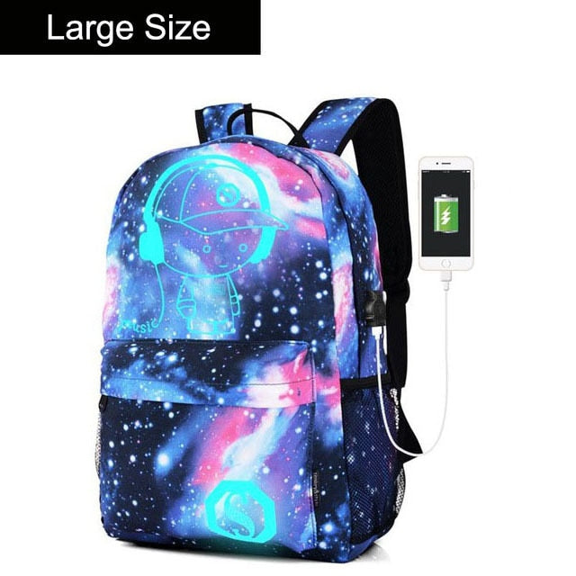 Luminous Oxford School Backpack Daypack Shoulder Ashoreshop