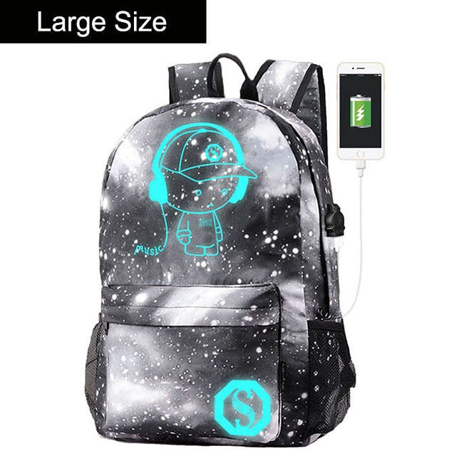 Luminous Oxford School Backpack Daypack Shoulder Ashoreshop