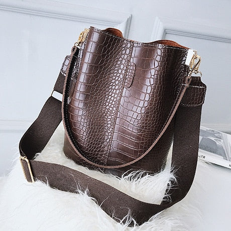 ASHORESHOP 2019 Crocodile Easy Crossbody Bag For Women Shoulder Bag