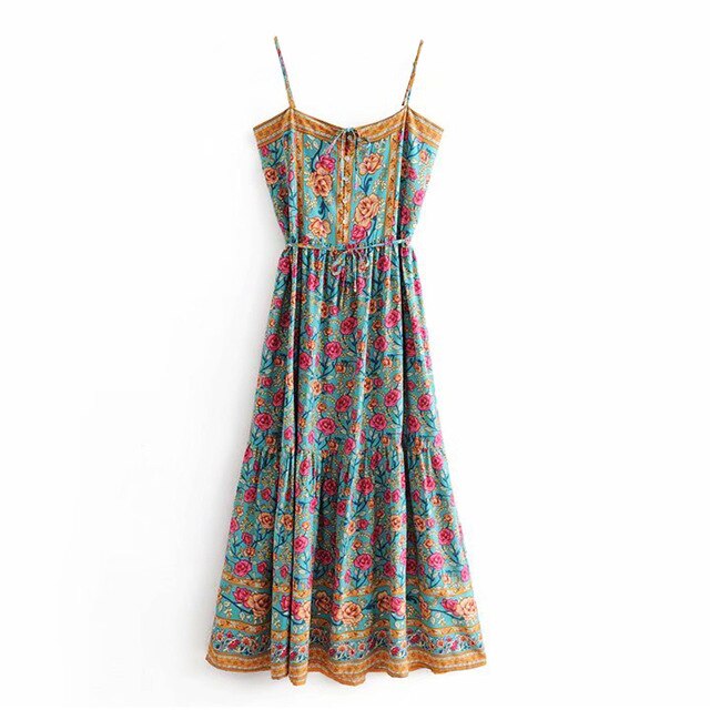 Ashoreshop maxi strap dress for women Gypsy sleeveless summer Dresses