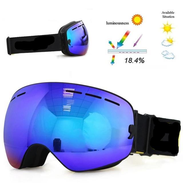 ski goggles double layers UV400 anti-fog big ski mask glasses skiing snow men women snowboard goggles