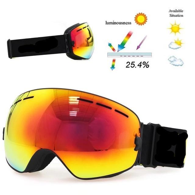 ski goggles double layers UV400 anti-fog big ski mask glasses skiing snow men women snowboard goggles