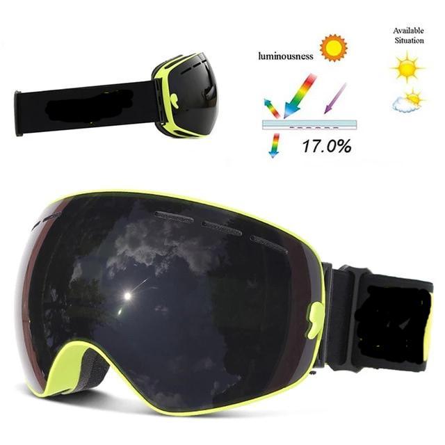 ski goggles double layers UV400 anti-fog big ski mask glasses skiing snow men women snowboard goggles