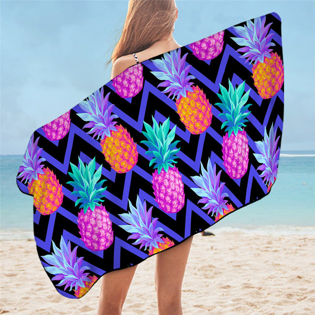 Beach towel beach blanket pine apple beach blankets Pineapple Bath Towel