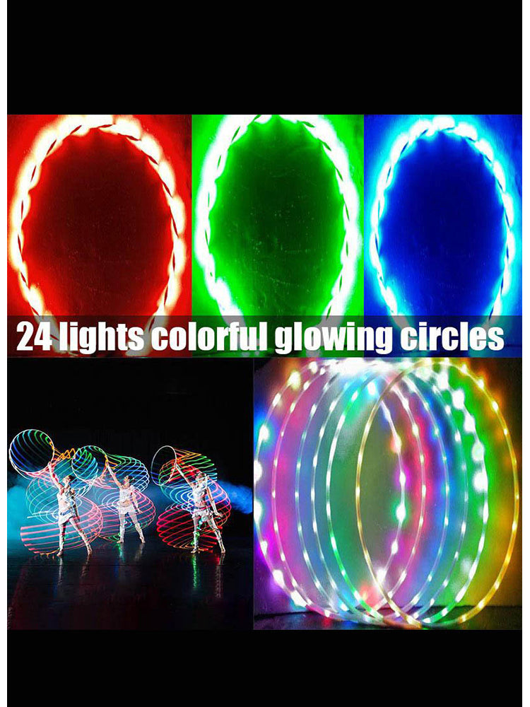 Newly High Quality Portable LED Sports Hoop Flashing Light Toy for Kids Adults