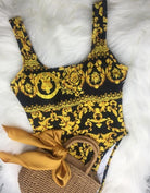 Womens Royal Print floral Girl Swimsuit Sexy Bikinis Pop Print Lady Women Swimsuits