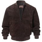 ASHORESHOP Men Classic 100% Real Pigskin Suede Coat Genuine Baseball Bomber Leather Jacket XXXL