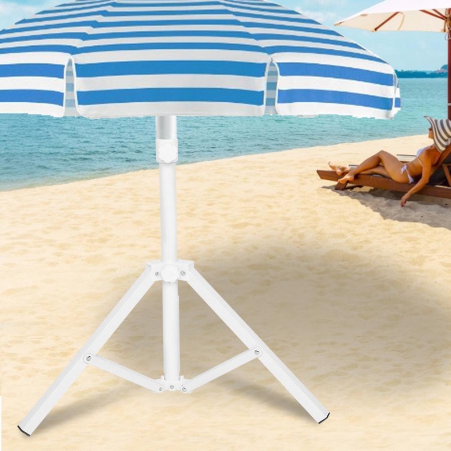 ASHORESHOP Triangular Iron Folding Sun Umbrella Stand Support Base for Beach Garden Camping Fishing