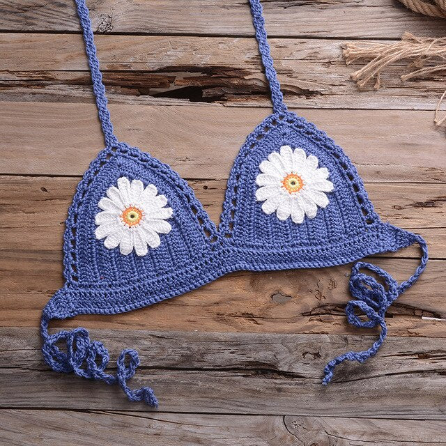 Ashoreshop Handmade Crochet Bikini Set Women Swimsuit 2pcs