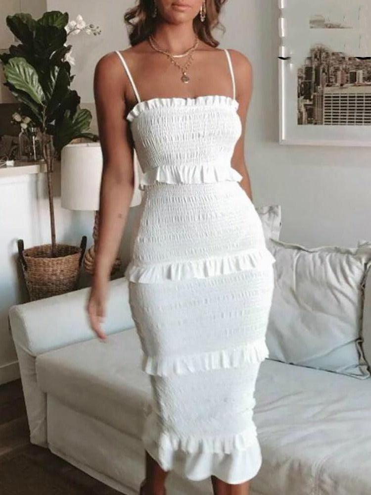ASHORESHOP Summer Fashion Sling Long Dress Women 2020 Casual Party Dress
