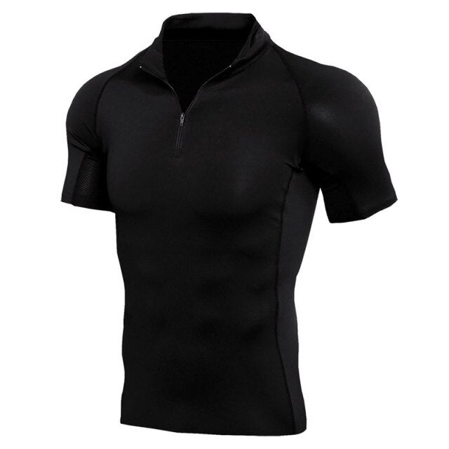 Ashore Shop Men's Compression Style Quick Dry Running Shirt