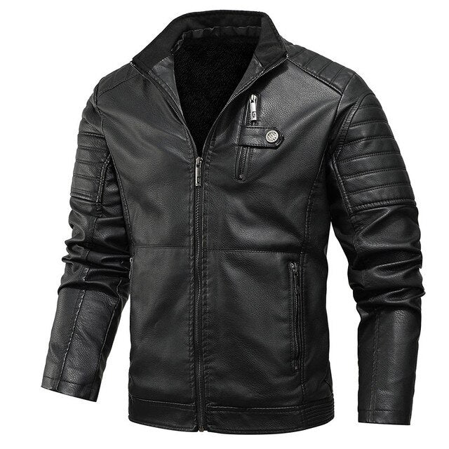 AshoreShop Men's Winter Driving Bomber Style Windbreaker Jacket