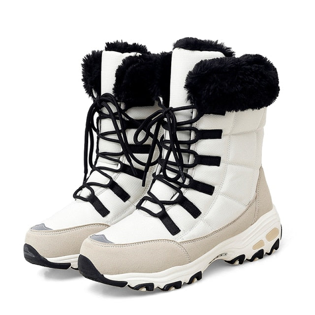 Snow Ankle Boots for Women Winter Shoes Keep Warm Waterproof Snow Boots Recreation Ski Boots