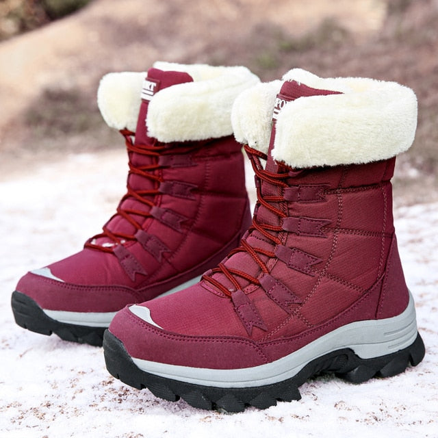 Snow Ankle Boots for Women Winter Shoes Keep Warm Waterproof Snow Boots Recreation Ski Boots