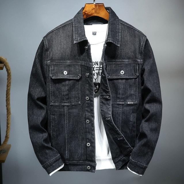 Men's Denim Jacket Warm Winter Casual Bomber cowboy Jacket