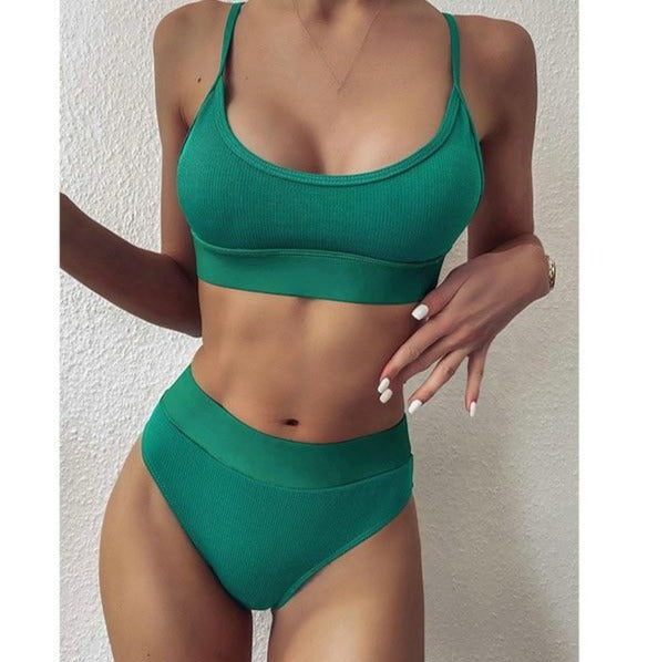 ASHORESHOP High Waist Bikinis 2021 Swimwear Women Push Up Swimsuits