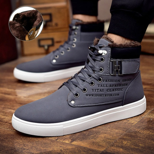 Mens fashion warm ankle boots Winter Boots