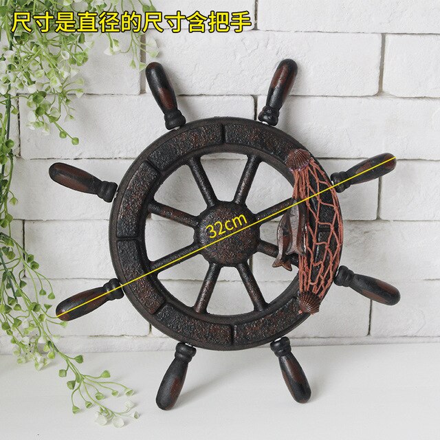 AshoreShop Decorative Nautical Ships Wheel for Wall or Prop