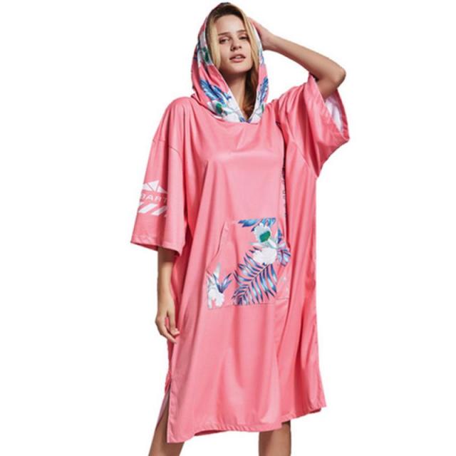 Spring Summer Autumn Fashion Hooded Beach Towel Cloak Adult