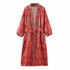 Womens Long Sleeve kimono Long Dresses Women Cover Up