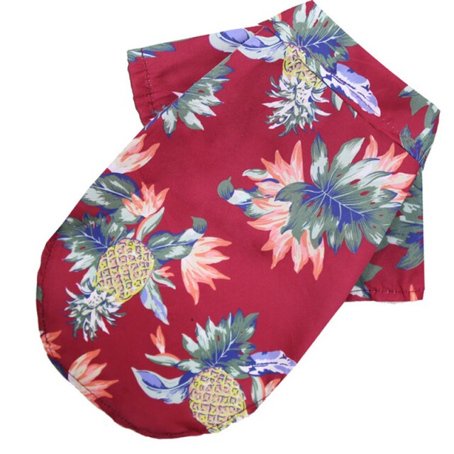 Ashore Shop Dog Pet Hawaiian Floral Shirt Vest Clothes