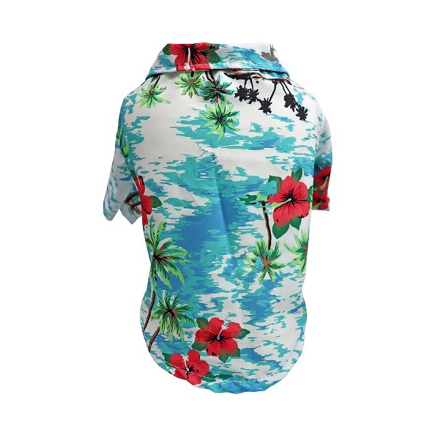 Ashore Shop Dog Pet Hawaiian Floral Shirt Vest Clothes