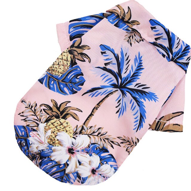 Ashore Shop Dog Pet Hawaiian Floral Shirt Vest Clothes