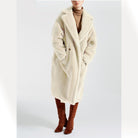 Factory Price Faux Fur Long Coats For Women Warm Thick Teddy Coat