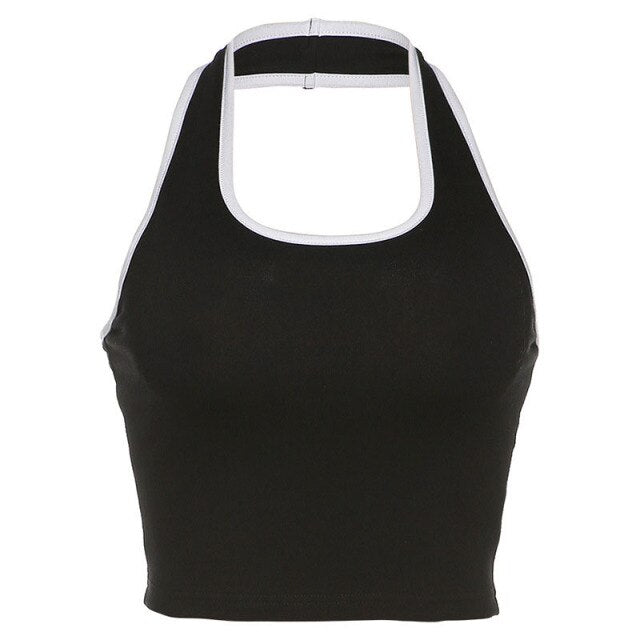 Womens Summer Black Halter Tops Y2k Summer Fashion Bundle Deals