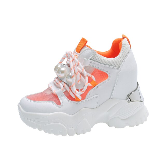 AshoreShop Womens Very High Platform Sneakers Shoes