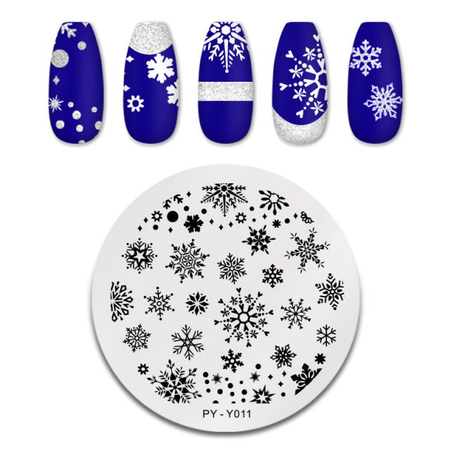 Nail Art Geometry Nail Stamping Plates Lines Animal Fruits Theme