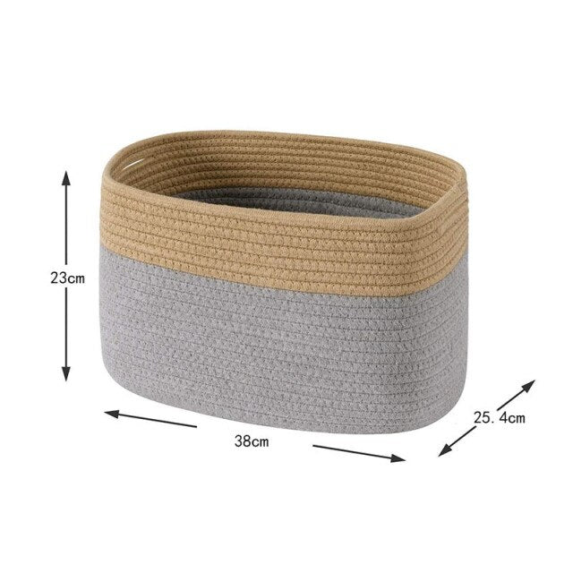 Ashore Shop Classic Rope Woven Style Basket Storage Container