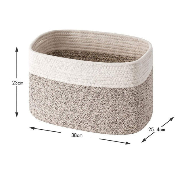 Ashore Shop Classic Rope Woven Style Basket Storage Container