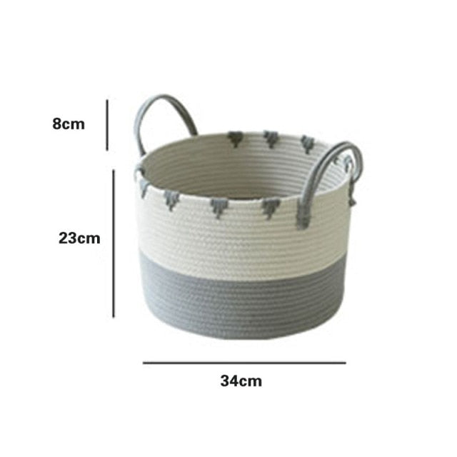 Ashore Shop Classic Rope Woven Style Basket Storage Container