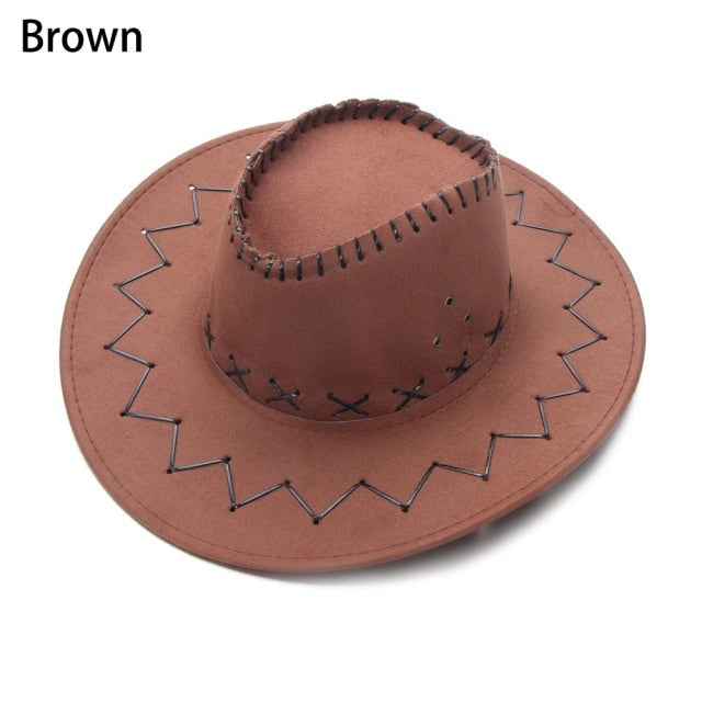 Ashore Shop Women's or Men's Cowgirl Suede Cowboy Fancy Hat