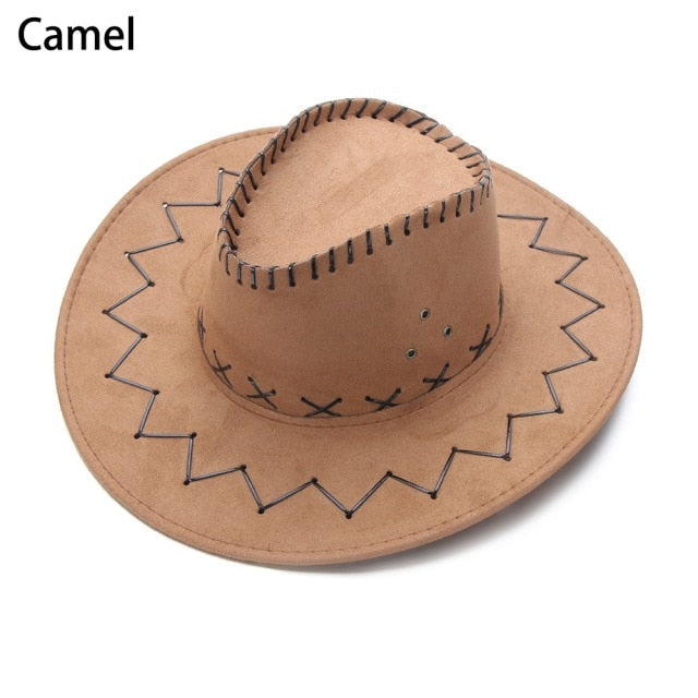 Ashore Shop Women's or Men's Cowgirl Suede Cowboy Fancy Hat