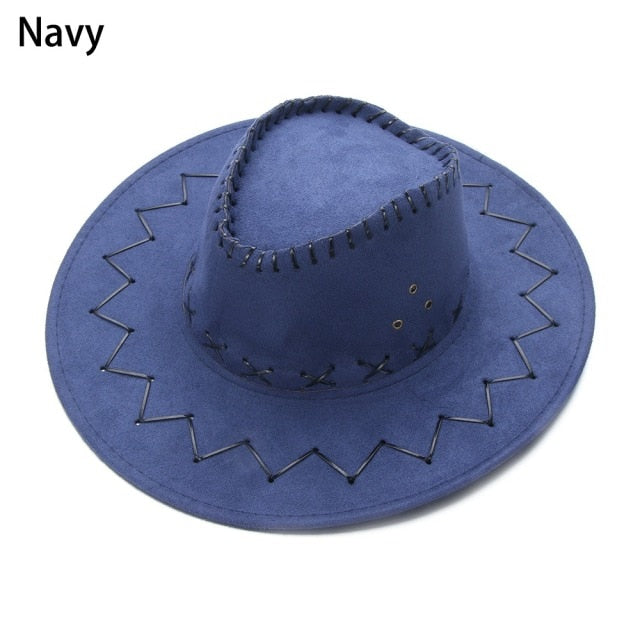 Ashore Shop Women's or Men's Cowgirl Suede Cowboy Fancy Hat