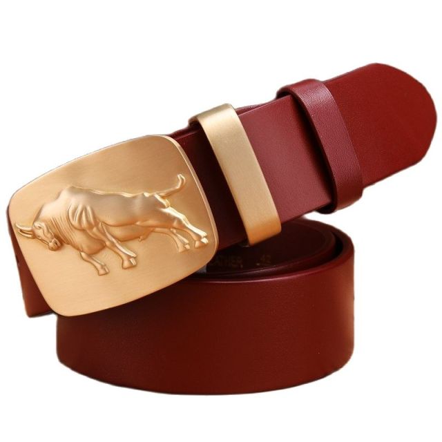 cow solid brass buckle luxury full grain 100% genuine leather 2020 new designer belt men high quality red camel black 3.8 cm red