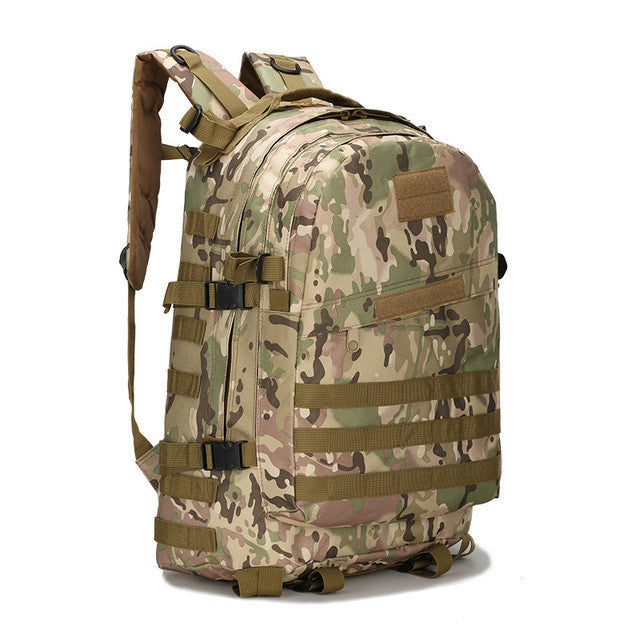 Mens Waterproof Military Assault Double Shoulder Rucksuck Backpack