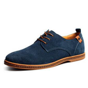 Mens High Quality Suede Oxfords Leather Shoes