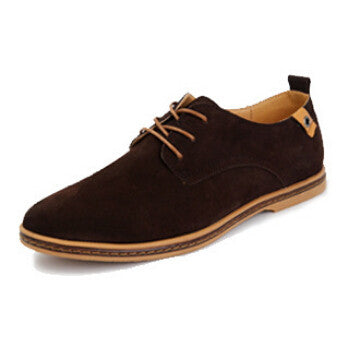 Mens High Quality Suede Oxfords Leather Shoes