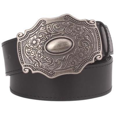 Cowgirl Metal Buckle Western Classical style lady belt casual